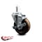 Service Caster 4'' High Temp Phenolic Wheel Swivel 7/16'' Grip Ring Stem Caster Brake SCC-GR20S414-PHRHT-TLB-716138 - alternate 3